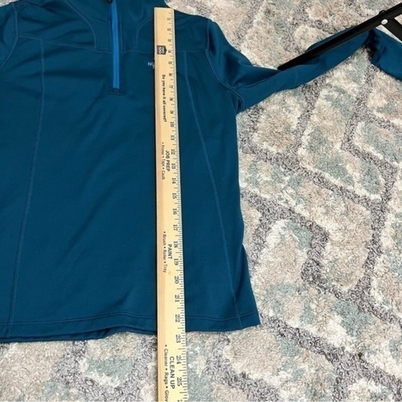 The North Face sweatshirt womens small quarter zip blue pullover - Picture 9 of 12